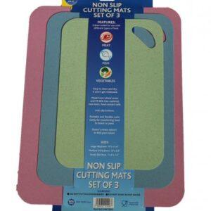 Set of 3 Chopping Boards - None Slip
