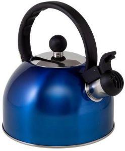 Whistling Blue 1.5L Gas Kettle Stainless Steel
