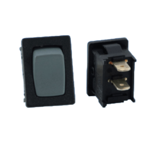 Small Grey On/Off Rocker Switch