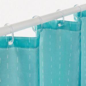 Shower Curtain Green Dash