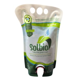 Solbio Caravan Motorhome Organic Chemical Toilet Fluid Waste & Flush 1.6L