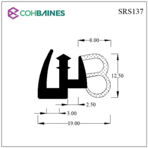 Caravan Dual Door Seal (Sold Per Meter)