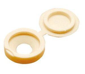 Hinged Snap Caps Cream Pack of 10