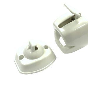 Door Retainer External Release White